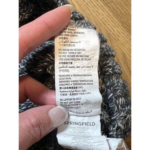 springfield lambs wool Blend  sweater pullover Mens Medium‎ Multicolor - Picture 11 of 14